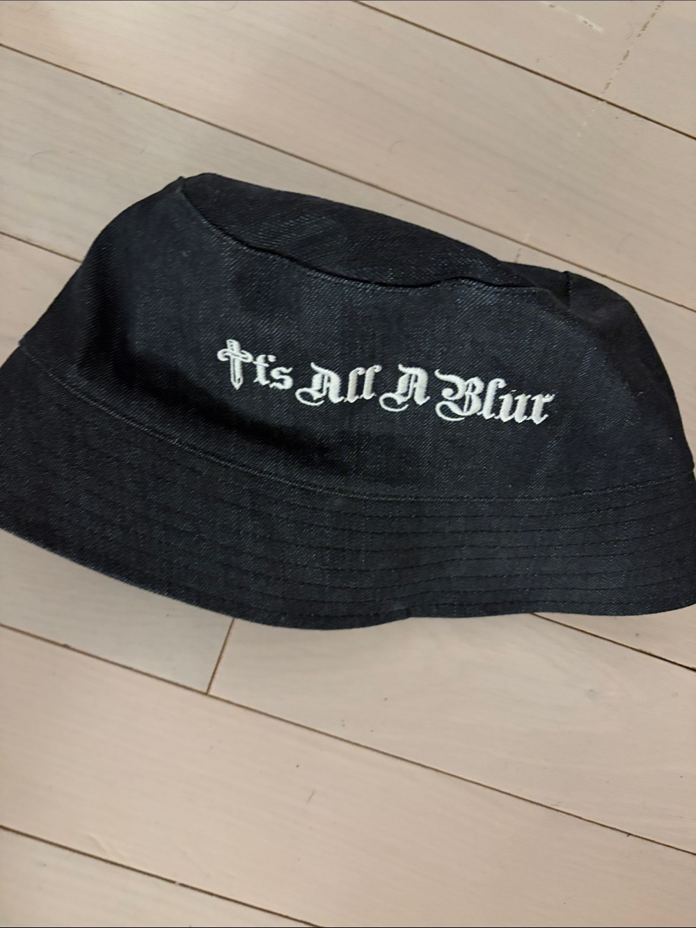 Black Denim Drake Bucket Hat